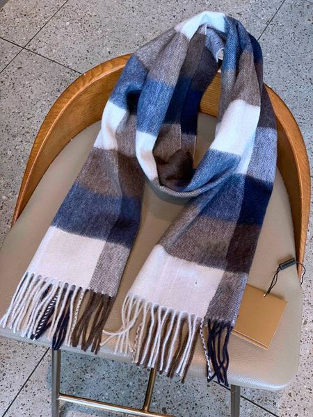 

ladies winter women's scarf luxury warmth fashion designer wool cashmere scarf with gift box gift bag tag scarf, Blue;gray