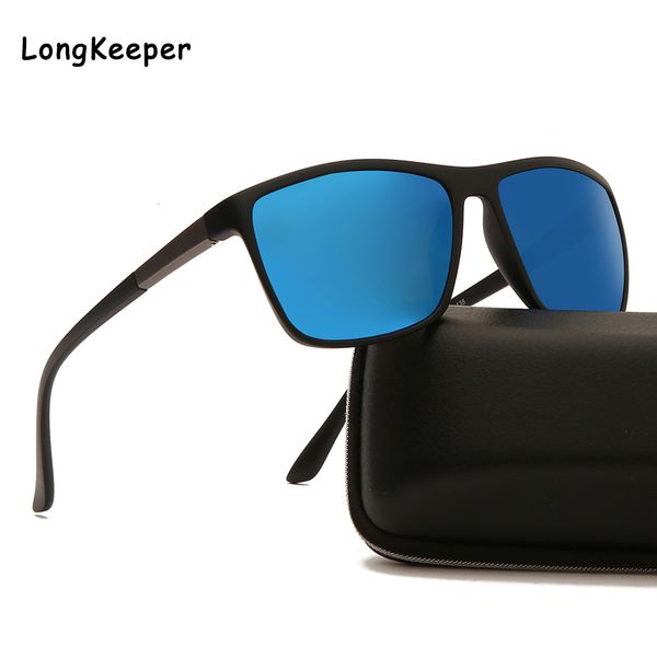 

black matte frame polarized sunglasses men mirror square sun glasses brand male women driving glasses uv400 eyewear shades, White;black