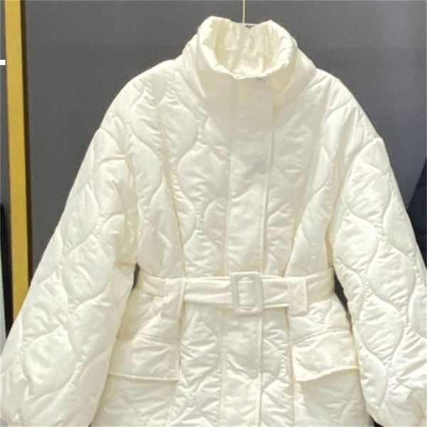 

2021 new plaided belt woman autumn winter jacket kpop style women's clothes xpbe qtlp, Black