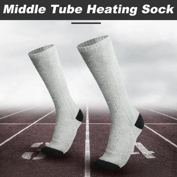 

sports socks 2021 compression winter intelligent heating warm in the tube for both men and women sock gifts fiber socks1, Black