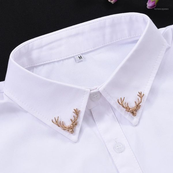 Papillon Elegante collo finto Uomo Camicia nera Falso bianco staccabile per camicetta Risvolto removibile Faux Col1