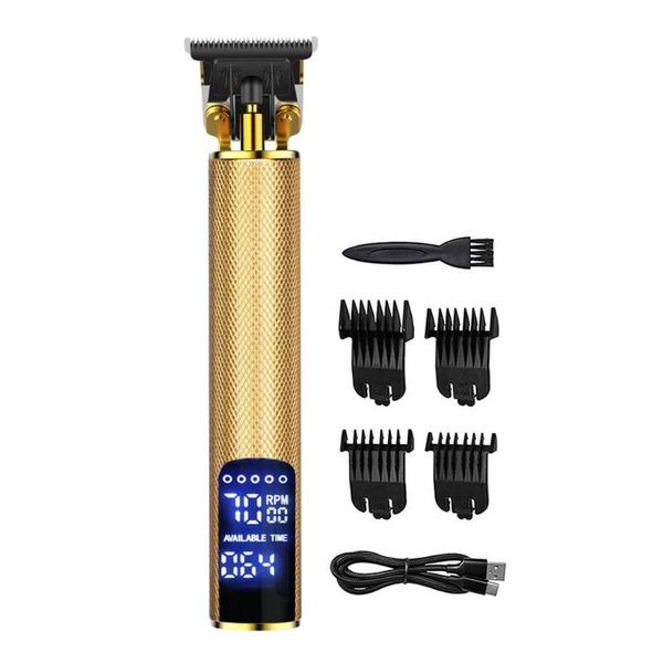 

electric hair clippers lcd display cordless rechargeable barber grooming kits m6cb