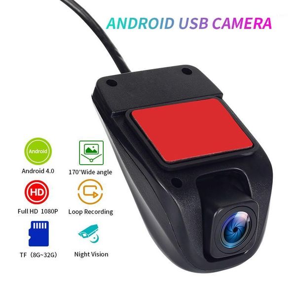 

car rear view cameras& parking sensors adas dvr dash camera android usb driving recorder 1080p hd night vision loop recording g-sensor 170Â°