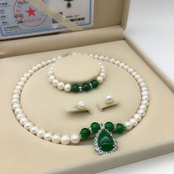 

danshui pearl necklace mother's day gift set for and mother in law, Silver