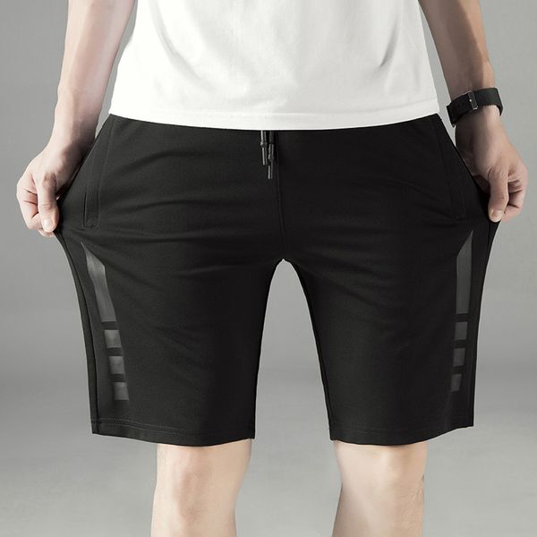 

summer men casual shorts сыпучие дышащего quick dry 2019 мужских спортивных твердые упругих пляжи шорты гибкой bermuda мужчина для, White;black