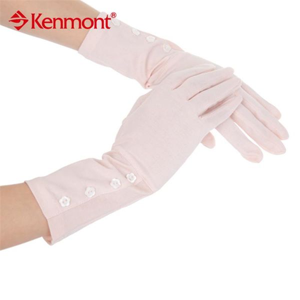 

five fingers gloves kenmont sports cycling fishing sun uv protection driving cotton upf 50+ 2971, Blue;gray