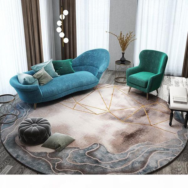 

nordic living room carpet home decoration round rug bedroom sofa coffee table round floor pad study modern doormat