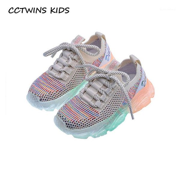 

cctwins kids shoes 2020 autumn children fashion led light shoes baby girls sport sneakers boys casual trainers led1241, Black