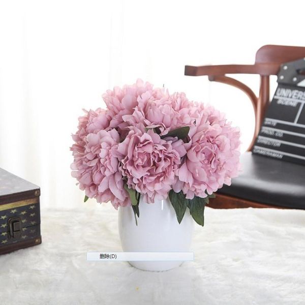 

peony imitation flower hand-holding flower household decorative arts and crafts
