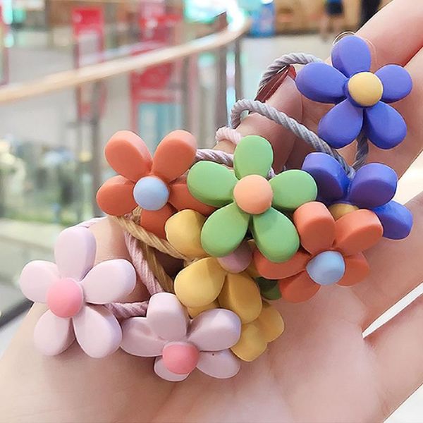 

hair accessories 2021 cute children baby elastic rubber bands holder kids girl tie ring, Slivery;white