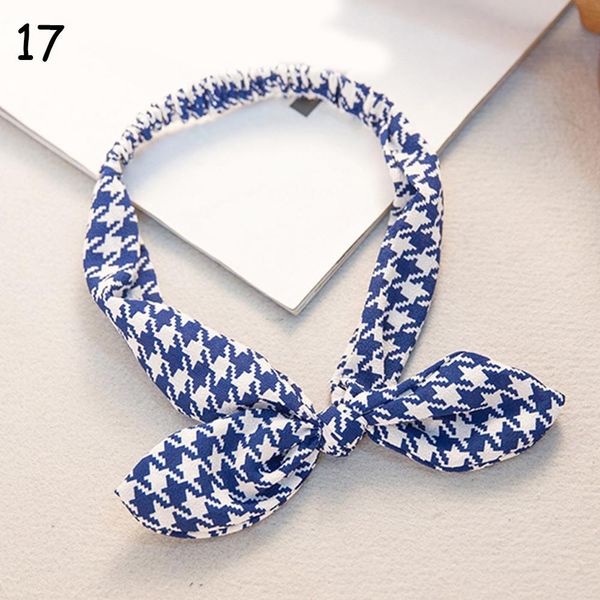 

fashion print women headband rabbit ears knotted elastic hair bands cross turban head wrap sweet cute girls hair accessories q bbypvq