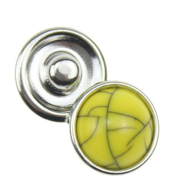 

10pcs/lot mixed colors 12mm snap button jewelry rhinestones metal snap fit snap bracelet necklace jewelry acc bbypnv, Silver