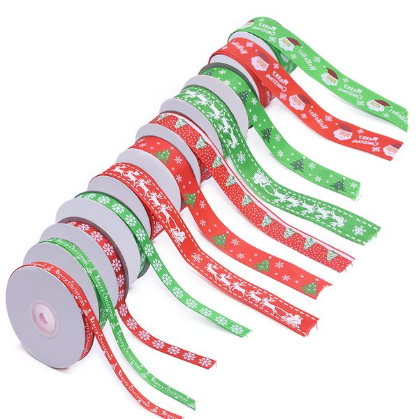 

10/25 yards series grosgrain satin christmas silk ribbons handmade diy bow craft ribbon gift wrapping supplies