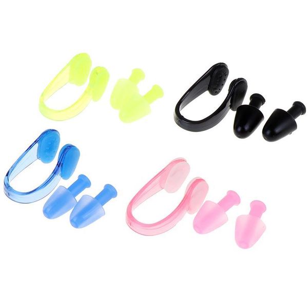 

soft sile swimming nose clips + 2 ear plugs earplugs set pool accessories water sports swimmi sqcrno