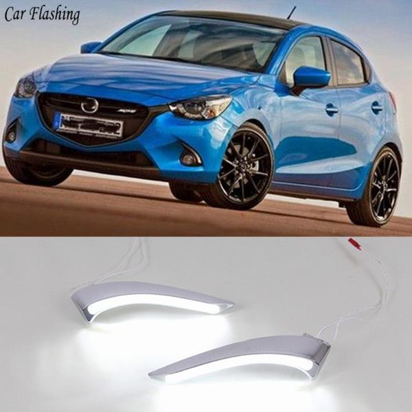 

car flashing 1 set 12v abs led for 2 2 2020 2020 drl daytime running light daylight with yellow turn signal
