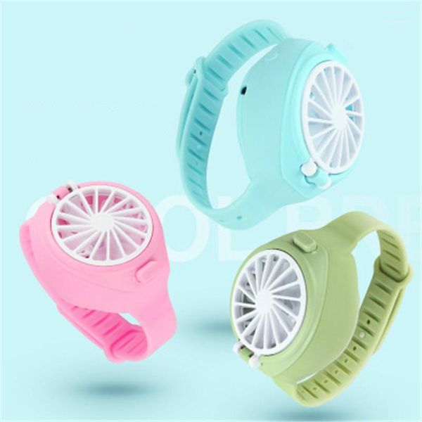 

electric fans creative mini watch fan usb charging three-gear adjustment small mute children's student gift1