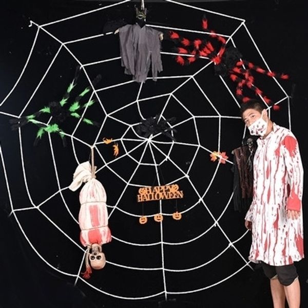 

eommk halloween props ktv decorations christmas decoration scene spider web spider cotton black flower ktv props bar and propsspider folcw