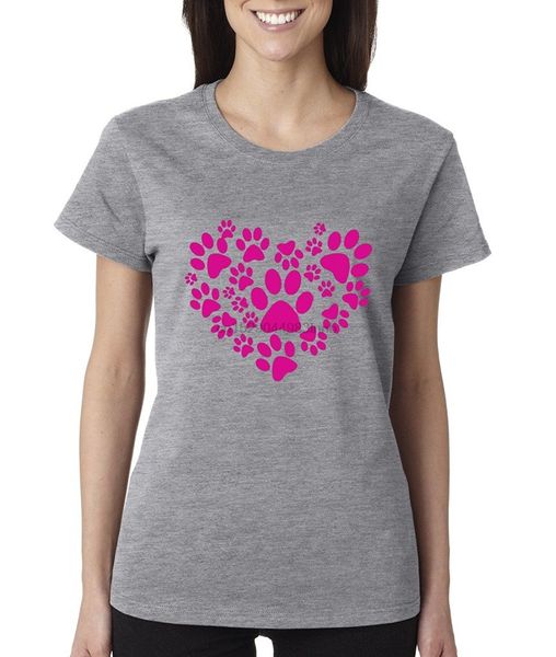 

paw heart ladies t shirt love shirts womens t shirt harajuku fall print sell women tee retro sport hooded sweatshirt hoodie