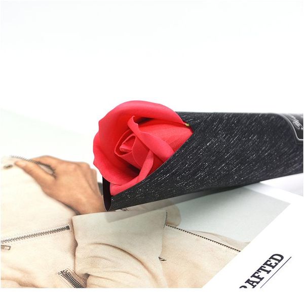 

5pcs pe flower soap scented rose floral wedding valentine's day gift holding flowers 3.5c bbycll