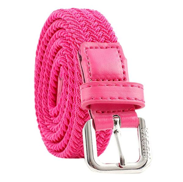 

pink women belt fine woven canvas metal buckle belt simple decorative waistband for jeans dress pasek damski ceinture femme, Black;brown