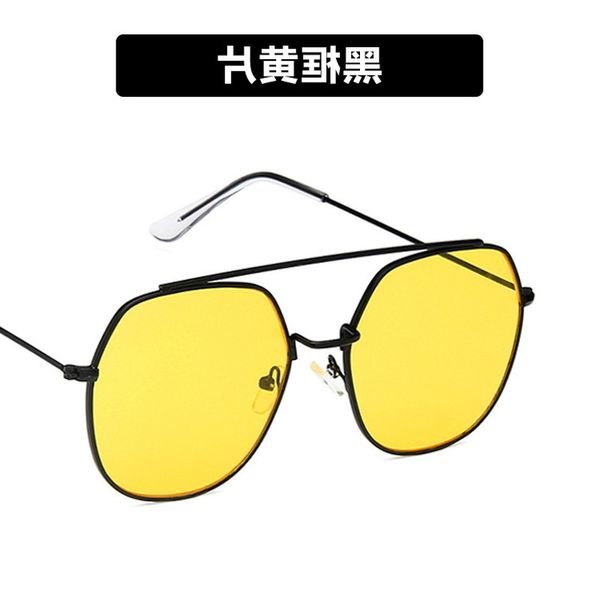 

vintage polygon oversized sunglass pink shad for men women luxury black mirrors retro classic large round sun glass uv400, White;black