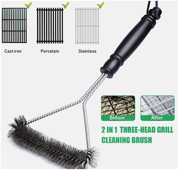 

kitchen accessories bbq grill barbecue kit cleaning brush stainless steel cooking tools barbecue gadgets accessories bbysdj