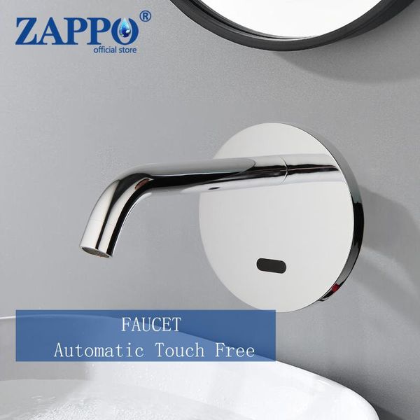 

bathroom sink faucets zappo chrome polished automatic touch sensor single cold basin solid brass r tap faucet