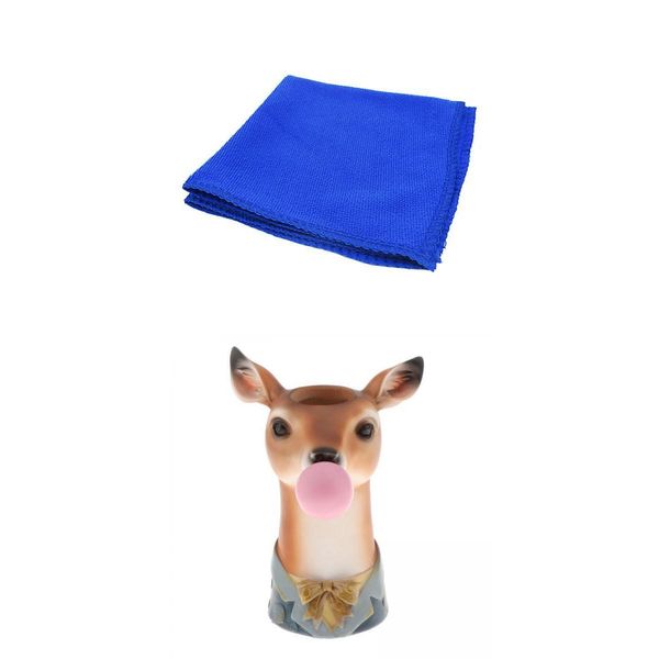 

resin animal head dry flower vase planter pot office ornament deer 2