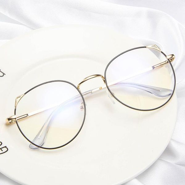 

retro anti blue light glasses cat eye glasses frame women optical spectacle eyewear1, White;black