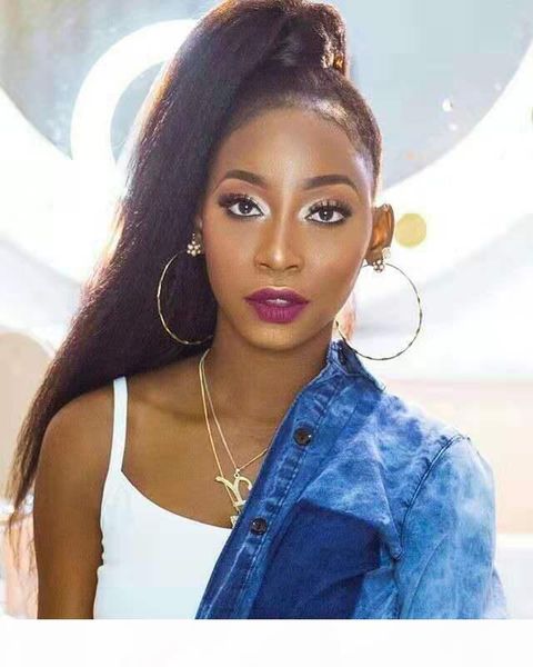 

yaki straight ponytail drawstring hair pieces human hair kinky straight 140g black ponytail for women clip in on ponytail hair extensions