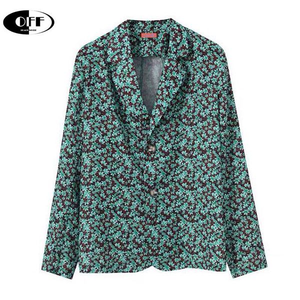 

women's blouses & shirts summer autumn women blouse loose long sleeve split floral printed vintage casual chic lady woman plus size cl, White