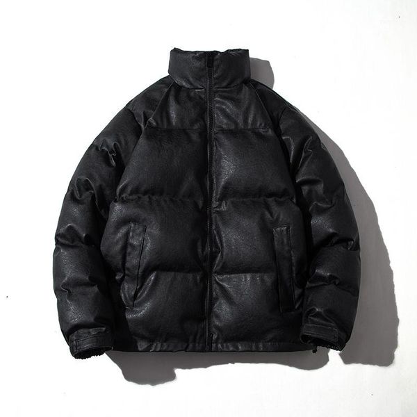 

men's cotton jacket 20419 autumn and winter new bread clothing couple warm cotton jacket youth personality trend men's clothing1, Black