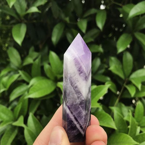 

wholesale 1pc 35g / 85mm natural fantasy amethyst crystal bar energy quartz crystal point heali jllfiz, Black