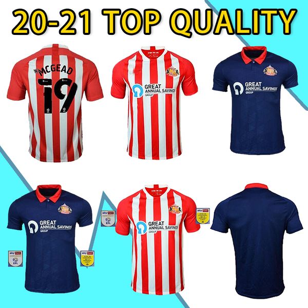 

20 21 sunderland home maguire soccer jersey 2021 2020 camisetas power watmore mcnulty mcgeady grigg leadbitter thailand football shirts, Black;yellow