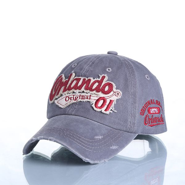 

zld new trend hip hop baseball cap embroidery hole washed baseball cap high-grade cotton coated men and women outdoor sun hat, Blue;gray