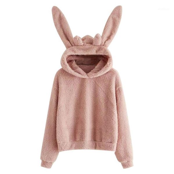 

women's hoodies & sweatshirts ears womens tracksuits long sleeve hoodie sweatshirt pullover blouse sudadera mujer1, Black