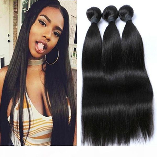 

brazilian straight human hair bundles with closure brazilian human hair with closure unprocessed virgin hair weaves wholesale, Black;brown