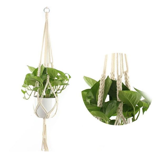 

plant hangers macrame rope pots holder rope wall hanging planter hanging basket plant holders indoor flowerpot jllgts bdebag