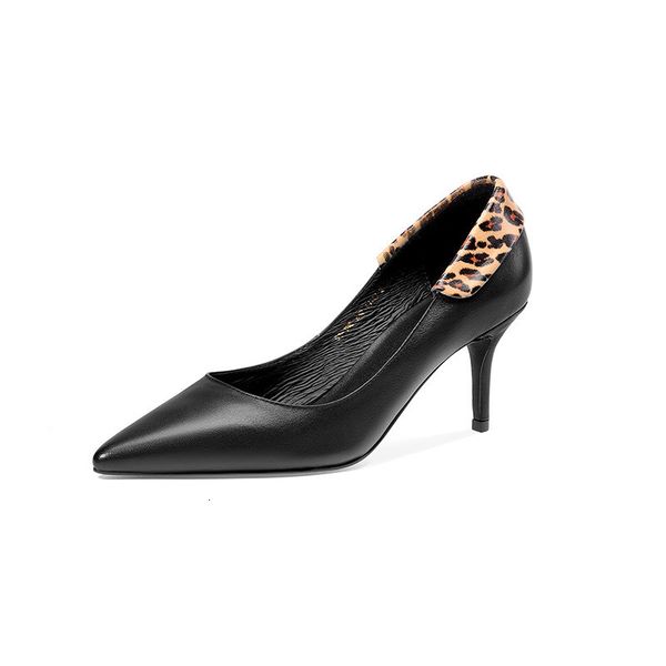 

arrival 2021 new feminine pumps fashion high heels ladies genuine shallows wedding shoes 1 bd7k, Black