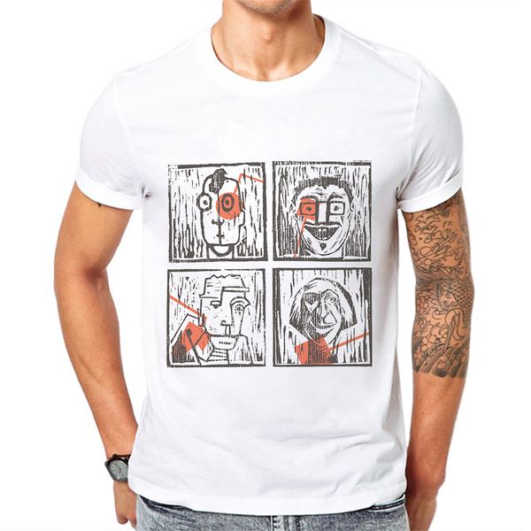

fashion mens creative design printing short sleeve o neck male tee camisetas masculina sport hooded sweatshirt hoodie men t shirt