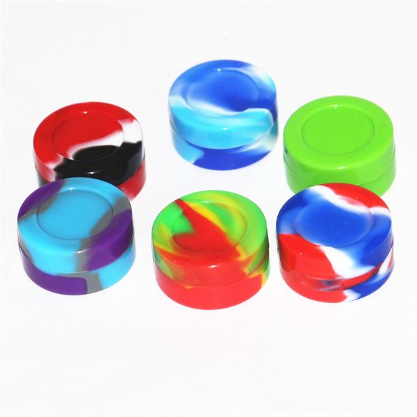 contenitori di cera siliconica vasetti scatole dab 3ml 5ml 6ml 7ml 10ml 22ml sfera rotonda quadrata supporto acrilico stoccaggio strumento dabber vaporizzatore