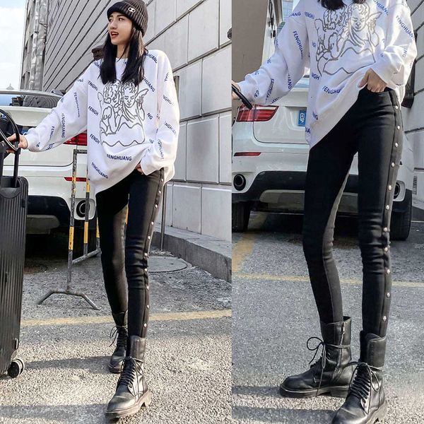 

angel 180# printed plush sweater + 280# croxin black tights