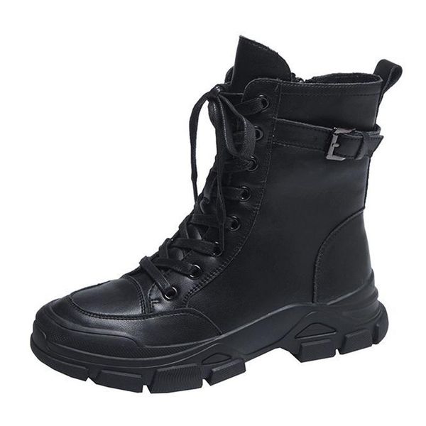 

boots 2021 autumn and winter fashion trend comfortable warm short women, Black