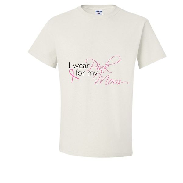 

new fashion tee shirt casual wear pink for my mom breast cancer bow t-shirt sport hooded sweatshirt hoodie