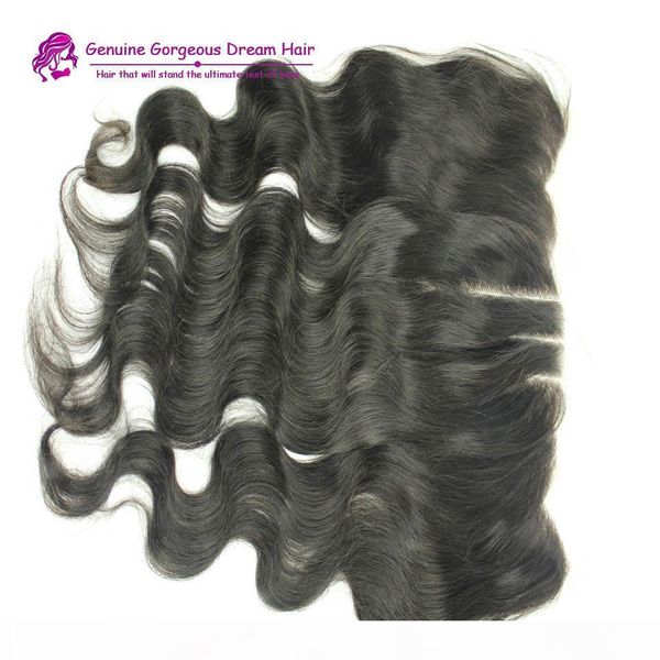 

7a brazilian human hair body wave lace frontal quality 13*2and 13*4 inch lace frontal closure piece, Black;brown