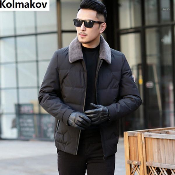 

2019 winter men fashion down coat and down jacket coat men's thicken 90% white duck jacket men1, Black