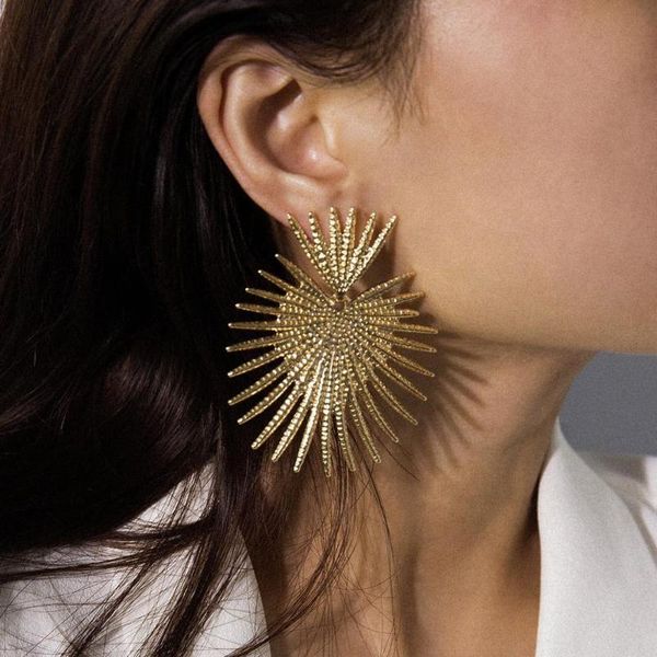 

flashbuy unique firework alloy earrings for women fashion personality statement earrings costume jewellery ins wholesale, Silver