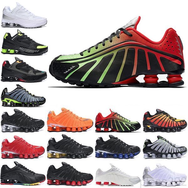 

2020 bred tl mens casual shoes oz nz r4 1308 university triple black metallic silver sunrise red trainers designers sports sneakers lj7y