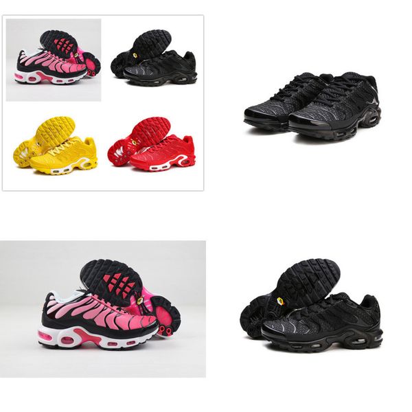 

tn se plus running shoes men women sports sneakers white yellow pink black outdoor trainer size 5.5-12, White;red