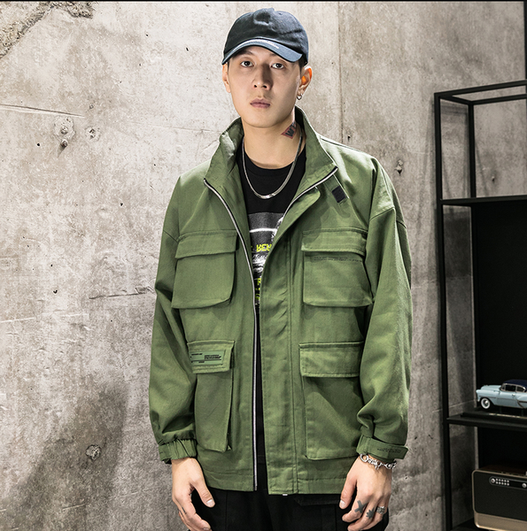 

tooling jacket men's multi-pocket casual jacket kg-614, Black;brown